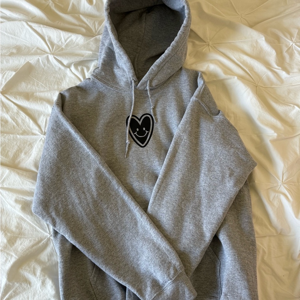 Custom “Heart Smiley” Hoodie